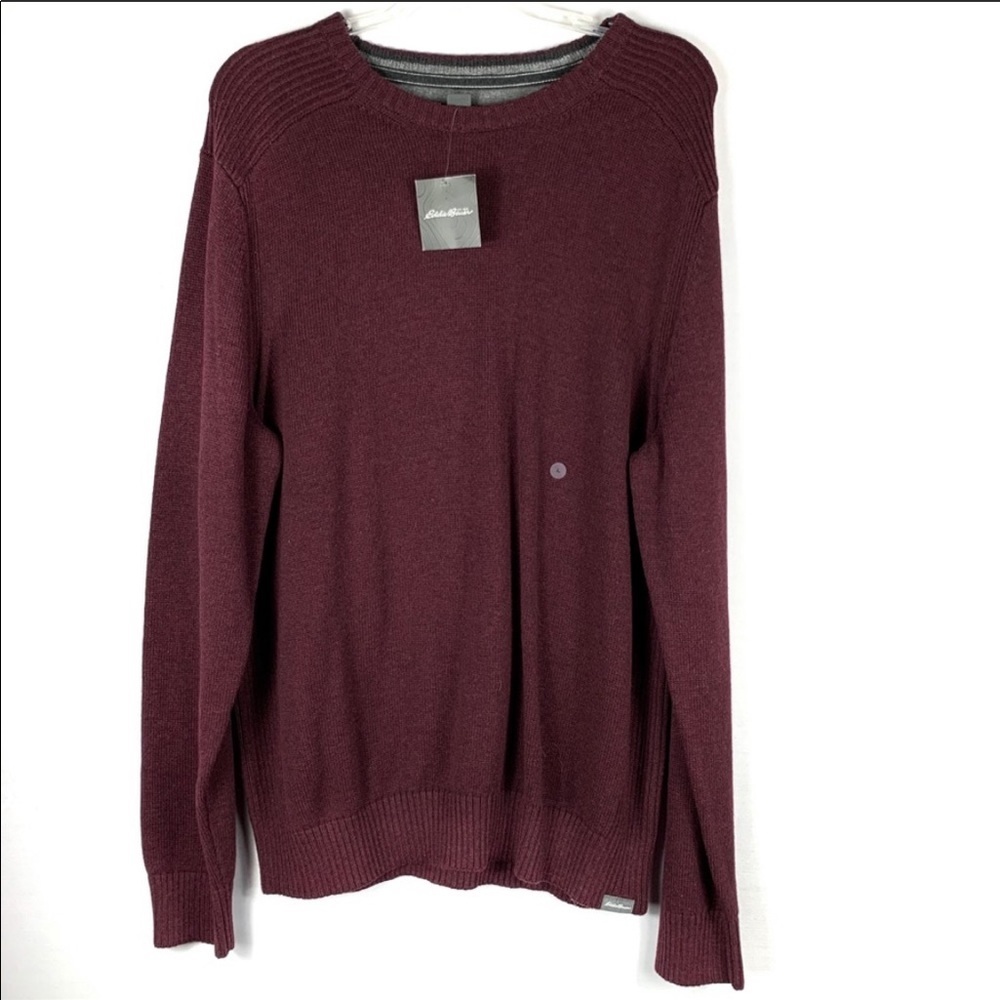 NWT Eddie Bauer Mens Signature Cotton Crew Sweater